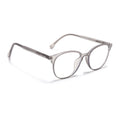 Voyage Thin Dark Grey Round Eyeglasses for Men & Women (28810FMG7600)