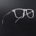 Eyejack Rush Matt Transparent Square Eyeglasses for Men & Women (1006FCL1458-C12)