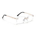 Rayn | Golden Rimless Eyeglasses | Golden Frame - FMG7677