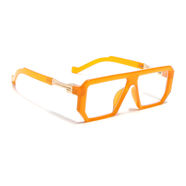 Voyage Victor Orange Wayfarer Eyeglasses for Men & Women (8725MG4645-C2)