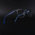 Eyejack Rush Navy Blue Square Eyeglasses for Men & Women (1005CL682-C8)