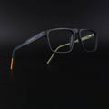 Eyejack Rush Matt Black Square Eyeglasses for Men & Women (1007CL699-C5)