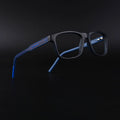 Eyejack Rush Navy Blue Square Eyeglasses for Men & Women (1008CL712-C8)