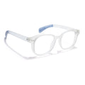 Eyejack Thunder Matt Transparent Round Eyeglasses for Men & Women (1387CL560-C2)