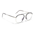 Eyejack Aura Grey & Silver Wayfarer Eyeglasses for Men & Women (19001FCL1947-C2)