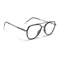 Eyejack Aura Grey & Black Wayfarer Eyeglasses for Men & Women (19002FCL1952-C1)