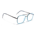 Eyejack Aura Sky Blue & Grey Wayfarer Eyeglasses for Men & Women (19004FCL1967-C4)