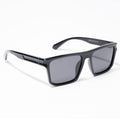 Eyejack Wayfarer Polarized Sunglasses for Men & Women (Black Lens | Shine Black Frame - 20243PCL535-C2)