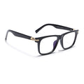 Eyejack Shine Black Square Eyeglasses for Men & Women (2258FCL2150-C1)