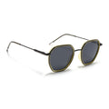 Eyejack Aura Light Green & Grey Hexagonal Polarized Sunglasses for Men & Women (2503PCL1485)