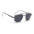 Eyejack Aura Transparent & Grey Wayfarer Polarized Sunglasses for Men & Women (2506PCL1517)