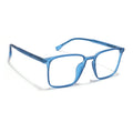 Voyage Thin Navy Blue Square Eyeglasses for Men & Women (28805MG6519-C7)