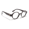 Voyage Brown Round Eyeglasses for Men & Women (52203FMG7699)