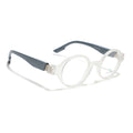 Voyage Matt Transparent Round Eyeglasses for Men & Women (52203FMG7701)