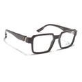 Voyage Brown Square Eyeglasses for Men & Women (52205FMG7711)