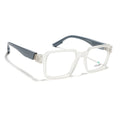 Voyage Matt Transparent Square Eyeglasses for Men & Women (52205FMG7713)