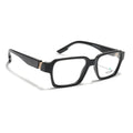 Voyage Black Rectangle Eyeglasses for Men & Women (52207FMG7720)