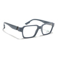 Voyage Grey Rectangle Eyeglasses for Men & Women (52207FMG7721)
