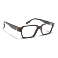 Voyage Brown Rectangle Eyeglasses for Men & Women (52207FMG7723)