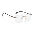 Tiger | Rimless Sunglasses (Clear Lens) | MG6615