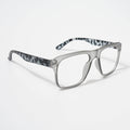 EyeJack Bell Bottom Matt Grey Square Eyeglasses for Men & Women (62201CL362-C4)