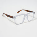 EyeJack Bell Bottom Matt Transparent Square Eyeglasses for Men & Women (62201CL364-C6)