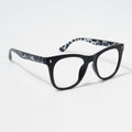 EyeJack Bell Bottom Matt Black Square Eyeglasses for Men & Women (62204CL452-C10)