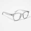 EyeJack Bell Bottom Shine Grey Square Eyeglasses for Men & Women (62208CL426-C5)