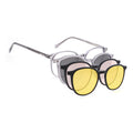 Voyage Grey Round Clip-On Eyeglasses for Men & Women (6230FMG8619)