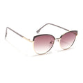 Eyejack Golden & Brown Cateye Sunglasses for Women (7005CL831)