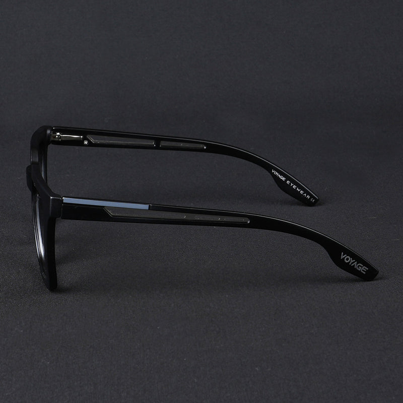 Voyage Lumina Black Wayfarer Eyeglasses for Men & Women (81207MG5401-C1)
