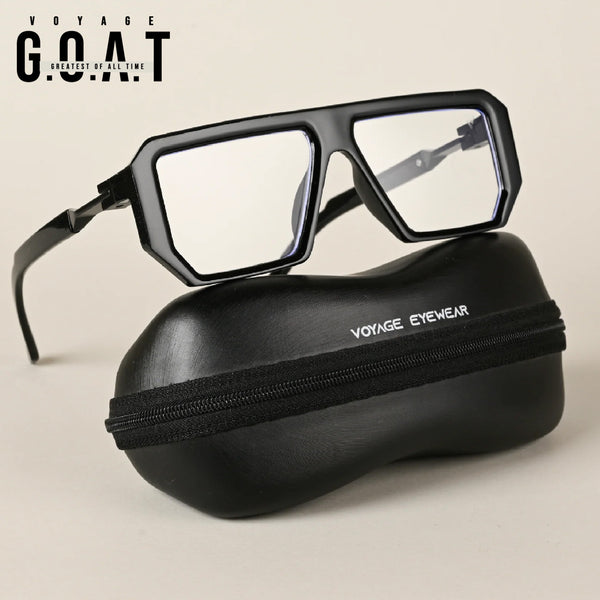 Voyage Goat Black Wayfarer Eyeglasses for Men & Women (8725MG4196-C1)
