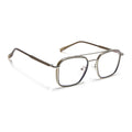 Voyage Maverick Silver & Olive Wayfarer Eyeglasses for Men & Women (87303MG4705-C4)