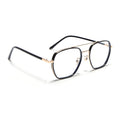 Voyage Maverick Golden & Black Wayfarer Eyeglasses for Men & Women (9684MG5101-C1)