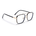 Voyage Maverick Golden & Black Wayfarer Eyeglasses for Men & Women (9686MG5105-C1)