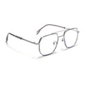 Voyage Grey & Silver Wayfarer Eyeglasses for Men & Women (9695MG5126-C3)