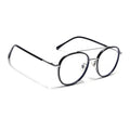 Voyage Black & Silver Wayfarer Eyeglasses for Men & Women (9714MG5130-C2)