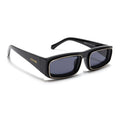 Old Smuggler | Shine Black Unisex Sunglasses | Black Lens - MG6575