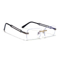 Barrel | Clear Rimless Eyeglasses | Golden Frame - FMG9244