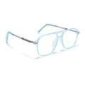 Sky Blue Wayferer Eyeglasses for Men & Women (99002FMG6818-C5)