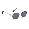 Cooper - Black & Golden Rimless Sunglasses (C565CL2221)