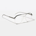 Eyejack Swift Matt Transparent & Black Aviator Eyeglasses for Men & Women (MB23003CL144-C1)