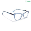 Voyage Glaze Blue Cateye Eyeglasses for Women (FPK26005FMG8084)