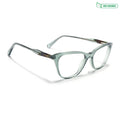 Voyage Glaze Green Cateye Eyeglasses for Women (FPK26005FMG8087)