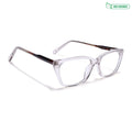Voyage Glaze Brown Cateye Eyeglasses for Women (FPK26007FMG8107)