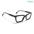 Voyage Glaze Black Rectangle Eyeglasses for Men & Women (FPK26008FMG8109)