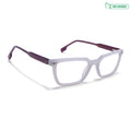 Voyage Glaze Grey Rectangle Eyeglasses for Men & Women (FPK26008FMG8113)