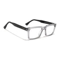 Voyage Glaze Grey Rectangle Acetate Eyeglasses for Men & Women (FPK26013FMG8636)