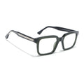 Voyage Glaze Green Square Acetate Eyeglasses for Men & Women (FPK26015FMG8658)