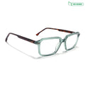 Voyage Glaze Green Rectangle Eyeglasses for Men & Women (FPK26016FMG8098)